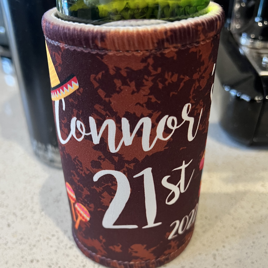 Custom 21st Birthday Stubby Holders