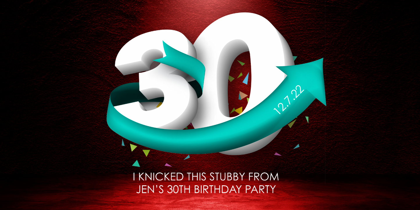 Custom 30th Birthday Stubby Holders