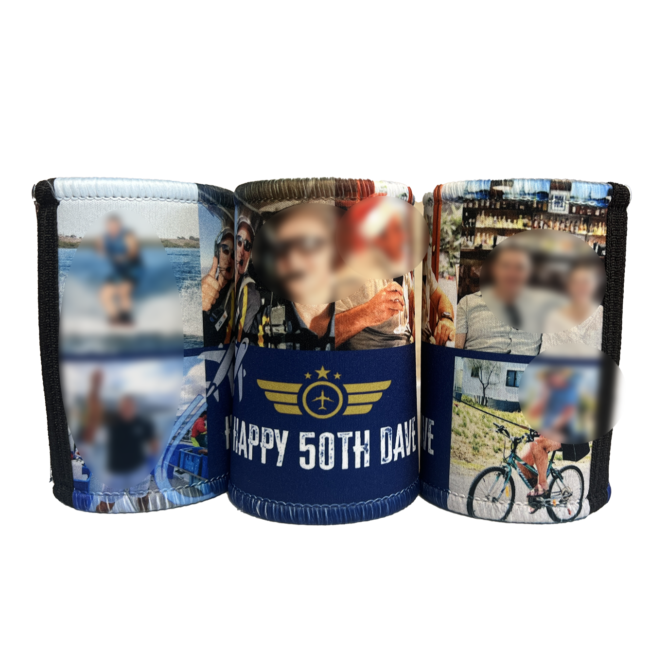 Custom 50th Birthday Stubby Holders