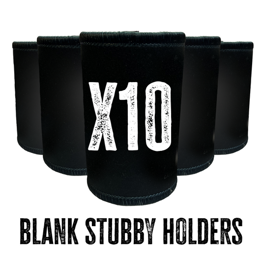 10 x Bulk Black Stubby Holders