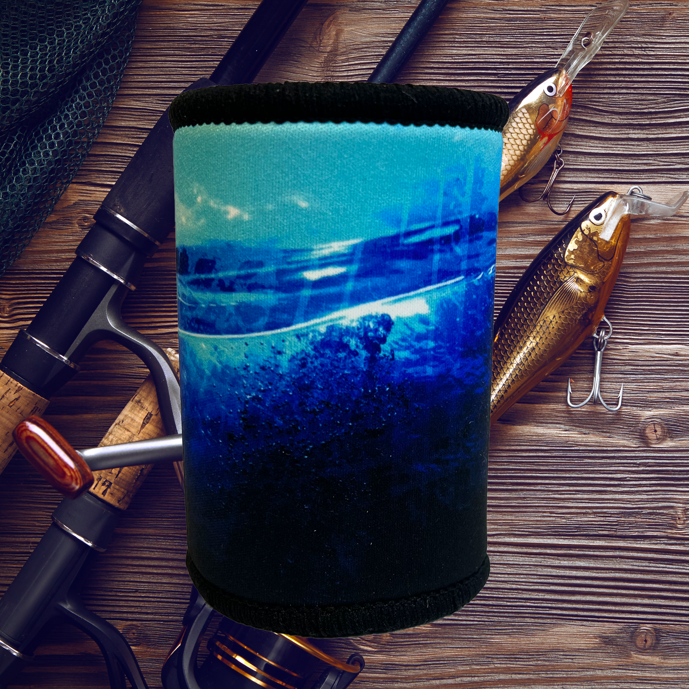 Soupy Blue Magnetic Stubby Holder