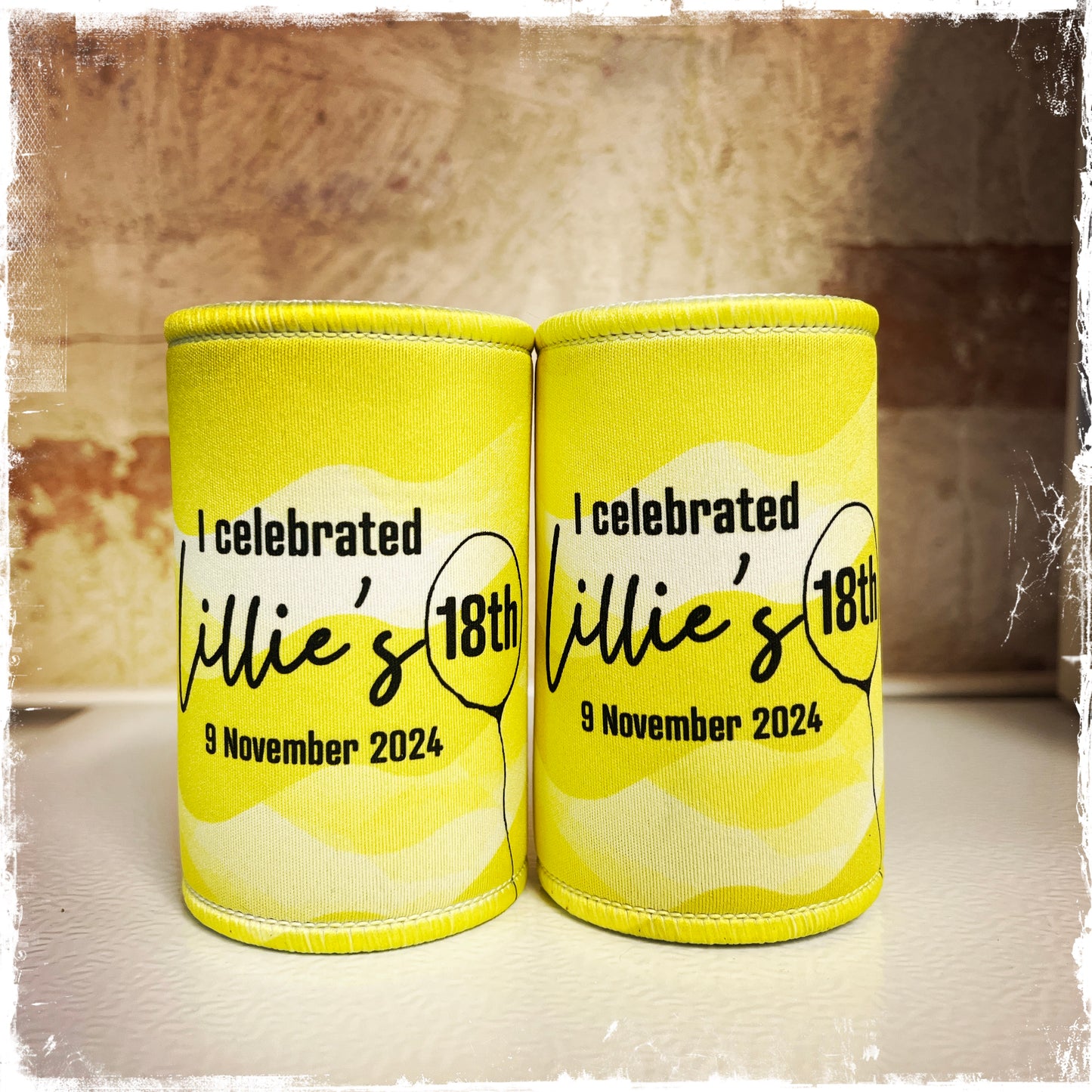Custom 18th Birthday Stubby Holders