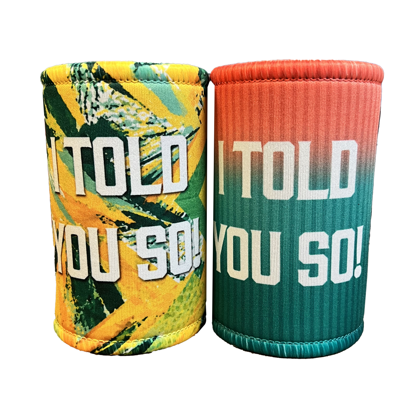2 x 'I Told You So' Socceroos Inspired Stubby Holders