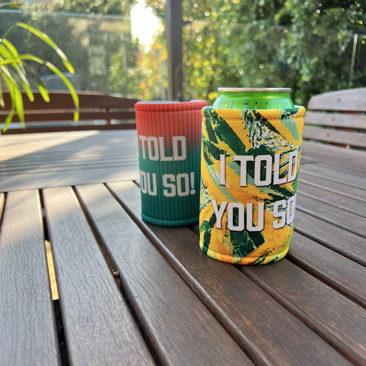 2 x 'I Told You So' Socceroos Inspired Stubby Holders